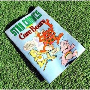 CREASED Star Comics Presents Care Bears The Magic Paint 1987 Mini Comic Book VTG